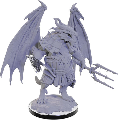 WizKids D&D Nolzur's Marvelous Miniatures: Draconian Foot Soldier & Mago Dungeons and Dragons Unpainted Miniatures
