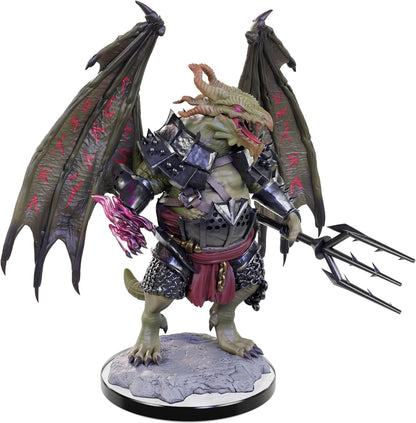 WizKids D&D Nolzur's Marvelous Miniatures: Draconian Foot Soldier & Mago Dungeons and Dragons Unpainted Miniatures