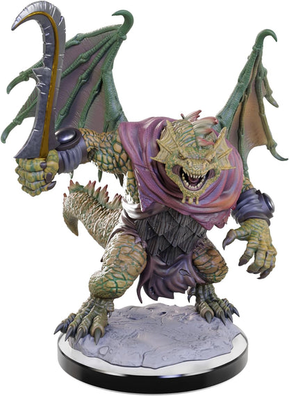 WizKids D&D Nolzur's Marvelous Miniatures: Draconian Foot Soldier & Mago Dungeons and Dragons Unpainted Miniatures