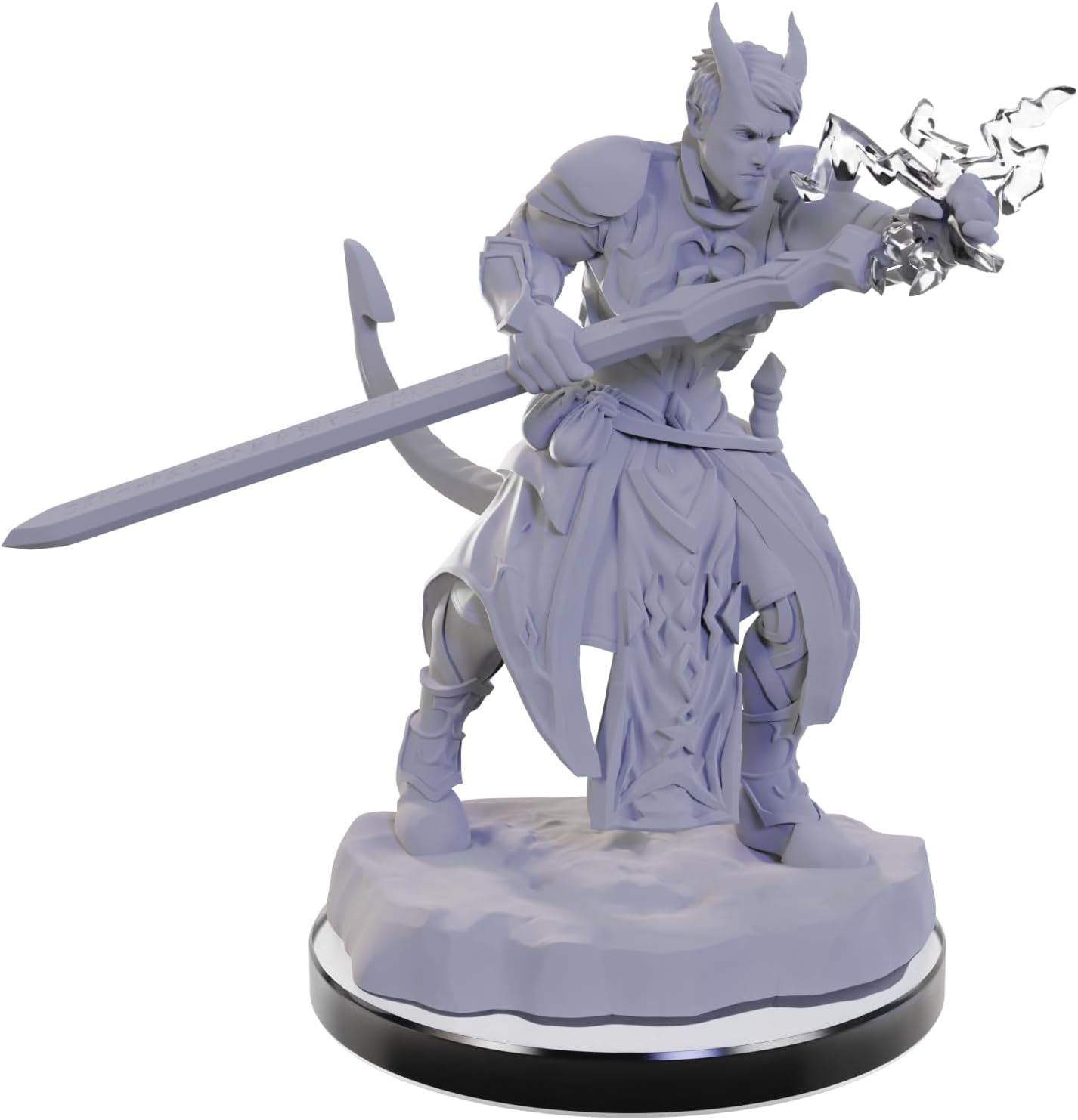 WizKids D&D Nolzur's Marvelous Miniatures: Tiefling Warlocks Dungeons and Dragons Unpainted Miniatures, Undefined