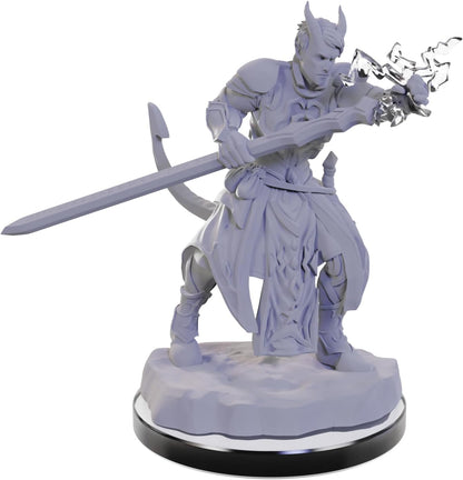 WizKids D&D Nolzur's Marvelous Miniatures: Tiefling Warlocks Dungeons and Dragons Unpainted Miniatures, Undefined