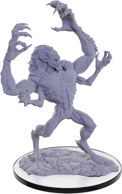WizKids D&D Nolzur's Marvelous Miniatures: Draegloth Dungeons and Dragons Unpainted Miniatures, Undefined