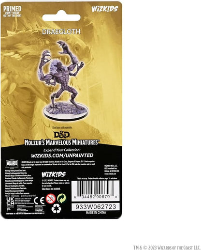 WizKids D&D Nolzur's Marvelous Miniatures: Draegloth Dungeons and Dragons Unpainted Miniatures, Undefined