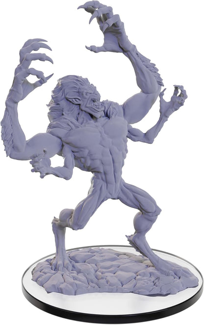 WizKids D&D Nolzur's Marvelous Miniatures: Draegloth Dungeons and Dragons Unpainted Miniatures, Undefined