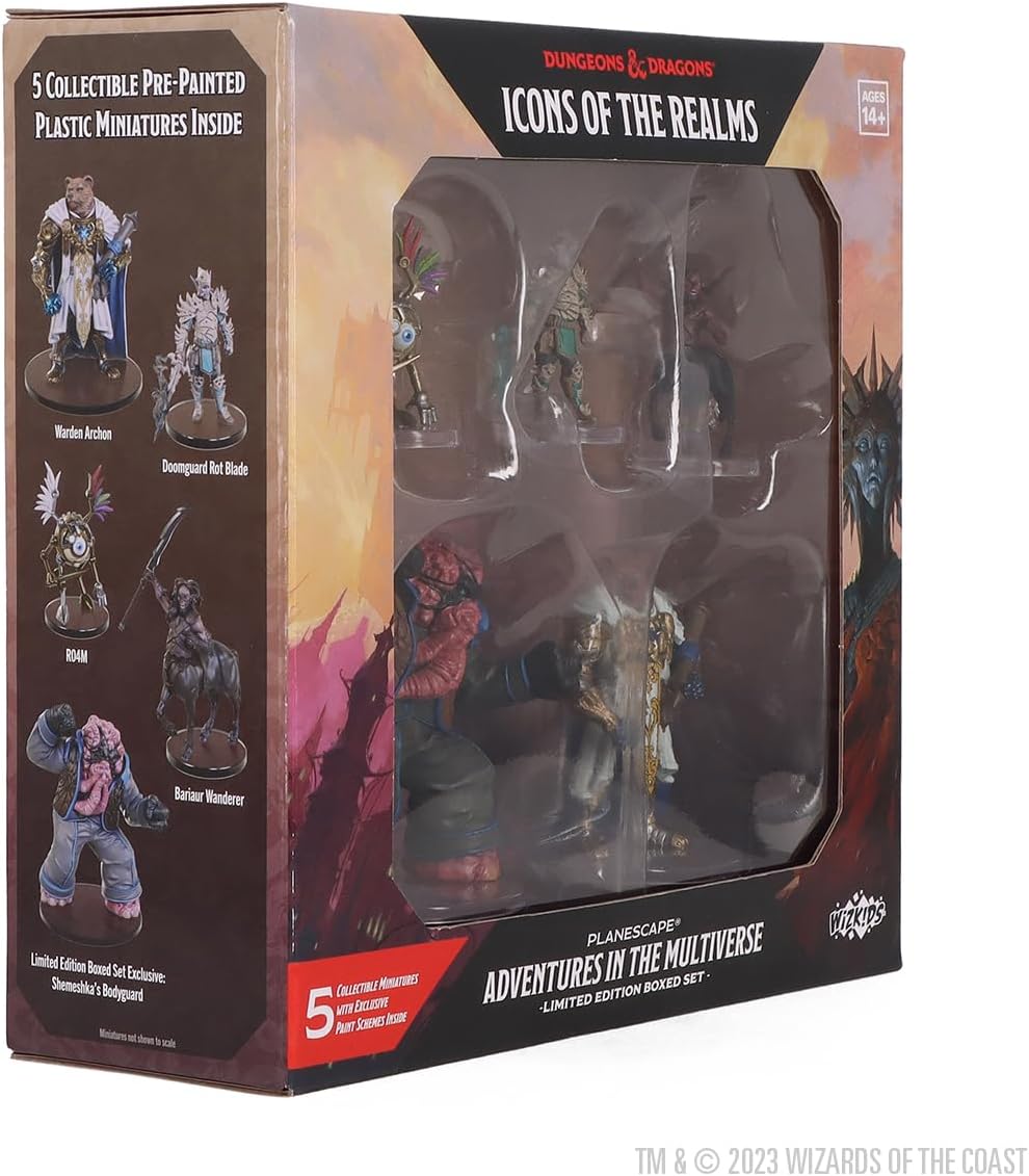 WizKids D&D Icons of The Realms: Planescape: Adventures in The Multiverse - Limited Edition Boxed Set Dungeons and Dragons Miniatures | Painted