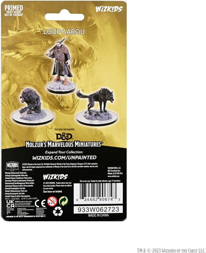 WizKids D&D Nolzur's Marvelous Miniatures: Loup Garou Dungeons and Dragons Unpainted Miniatures, Undefined
