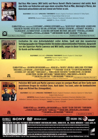 Bad Boys 1-3 (3 DVDs