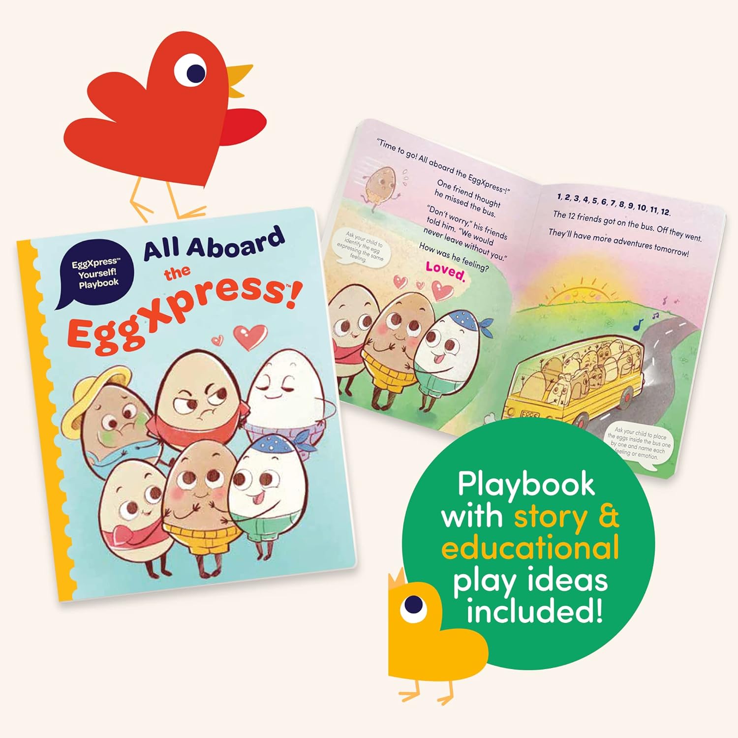 Battat Education - EggXpress Yourself! - Egg Toys for Toddlers - Matching Sorting Eggs Game - Letter & Color Matching, 18 Months + Educational
