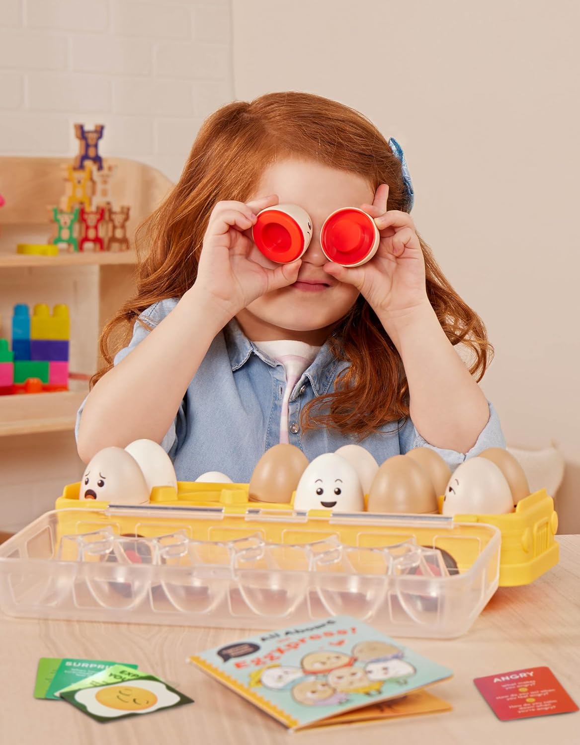 Battat Education - EggXpress Yourself! - Egg Toys for Toddlers - Matching Sorting Eggs Game - Letter & Color Matching, 18 Months + Educational
