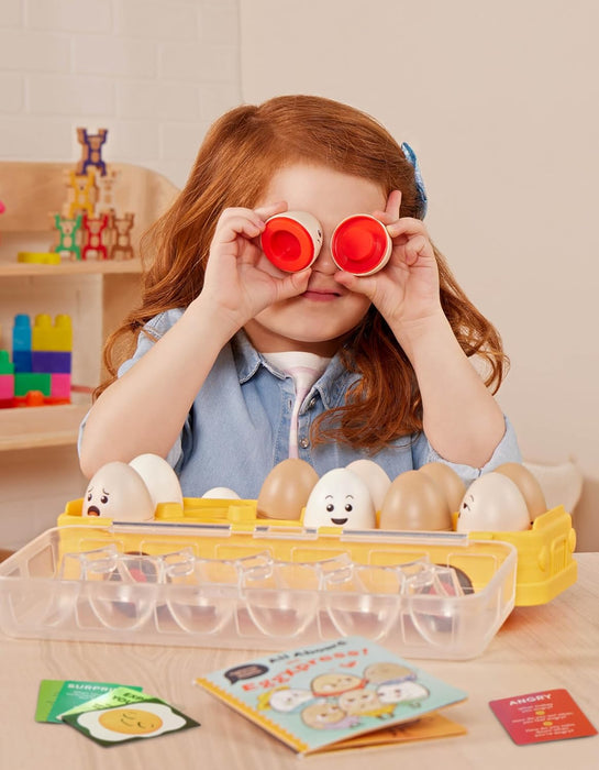 Battat Education - EggXpress Yourself! - Egg Toys for Toddlers - Matching Sorting Eggs Game - Letter & Color Matching, 18 Months + Educational
