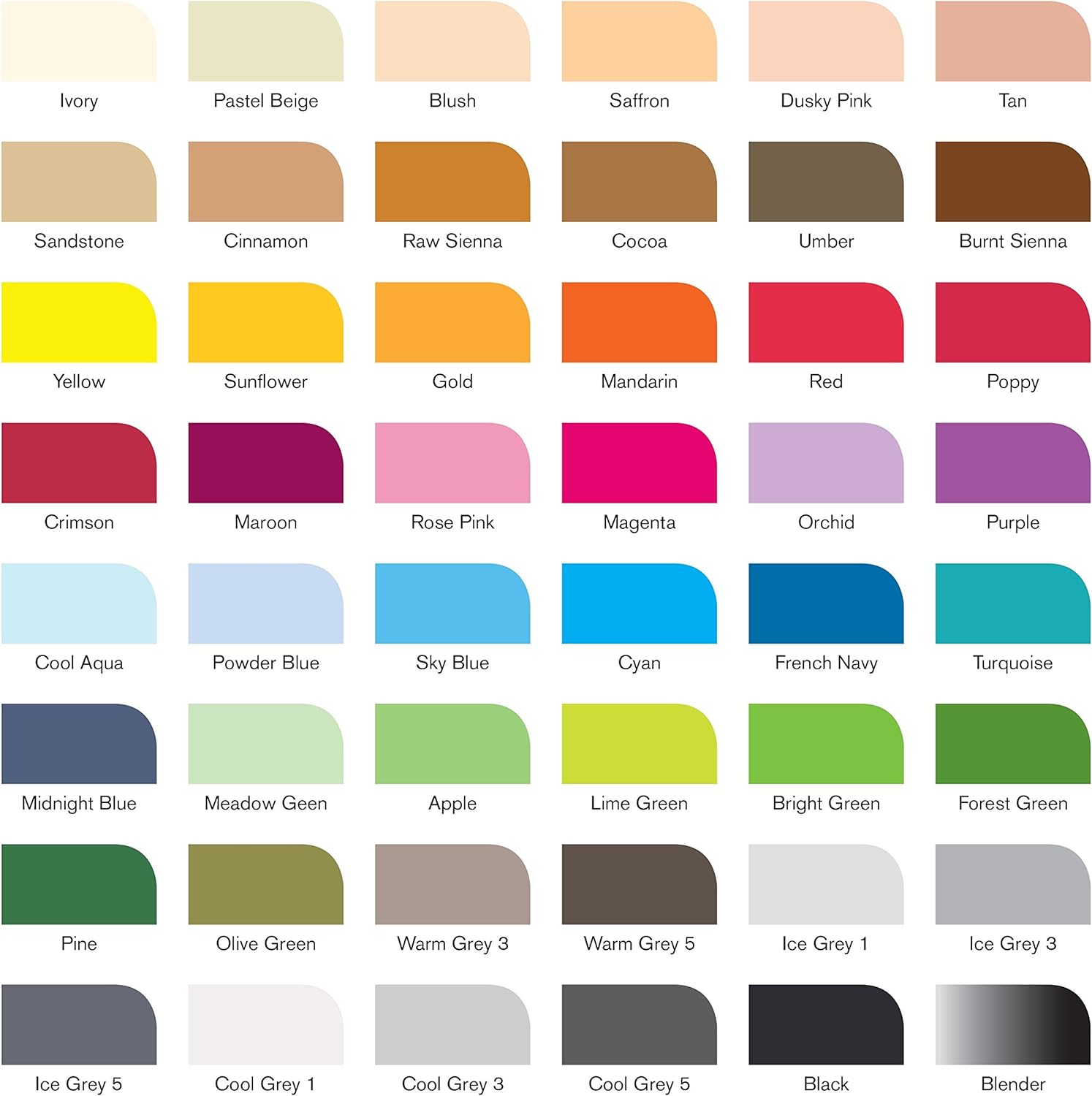 Winsor & Newton, Promarker, Essential Collection, Set of 48 , Alcohol Based Dual Tip Markers
