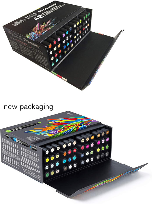 Winsor & Newton, Promarker, Essential Collection, Set of 48 , Alcohol Based Dual Tip Markers