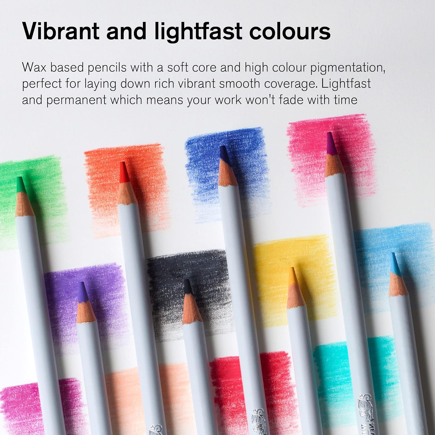 Winsor & Newton Studio Collection Colouring Pencils, 24 Soft Core Drawing Pencils, Premium Artist Quality, for Sketching, Blending, Shading and Layering 24 Count (Pack of 1)