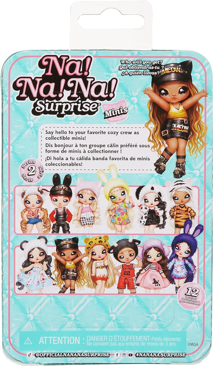 Na Na Na Surprise Minis Series 2 - 10 cm Fashion Doll - Mystery Packaging with Confetti Surprise - Includes Poseable Doll, Outfit and Shoes - Great Toy Gift for Kids - For Girls and Boys Ages 4+