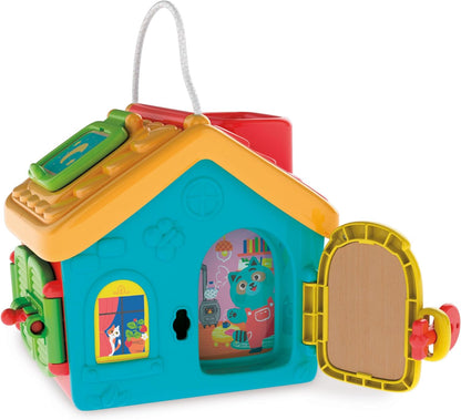 Clementoni 17857 Lock & Key House-Montessori, Skill Development, Learning Infant, Sensory & Activity Toys for 18 Months, English, Small
