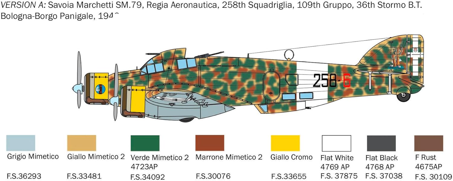 Italeri 1:72 - SM.79 Savoia Marchetti