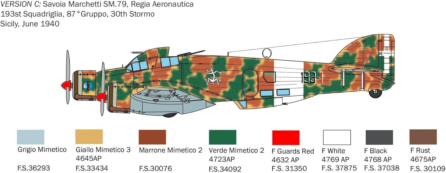 Italeri 1:72 - SM.79 Savoia Marchetti