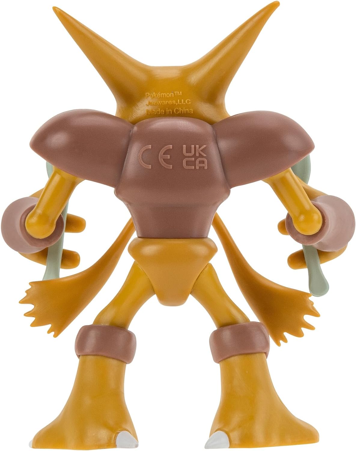 Pokemon Alakazam Battle Feature Figure - 4.5 inch Alakazam Battle Ready Figure with Psychic Blast Accessory