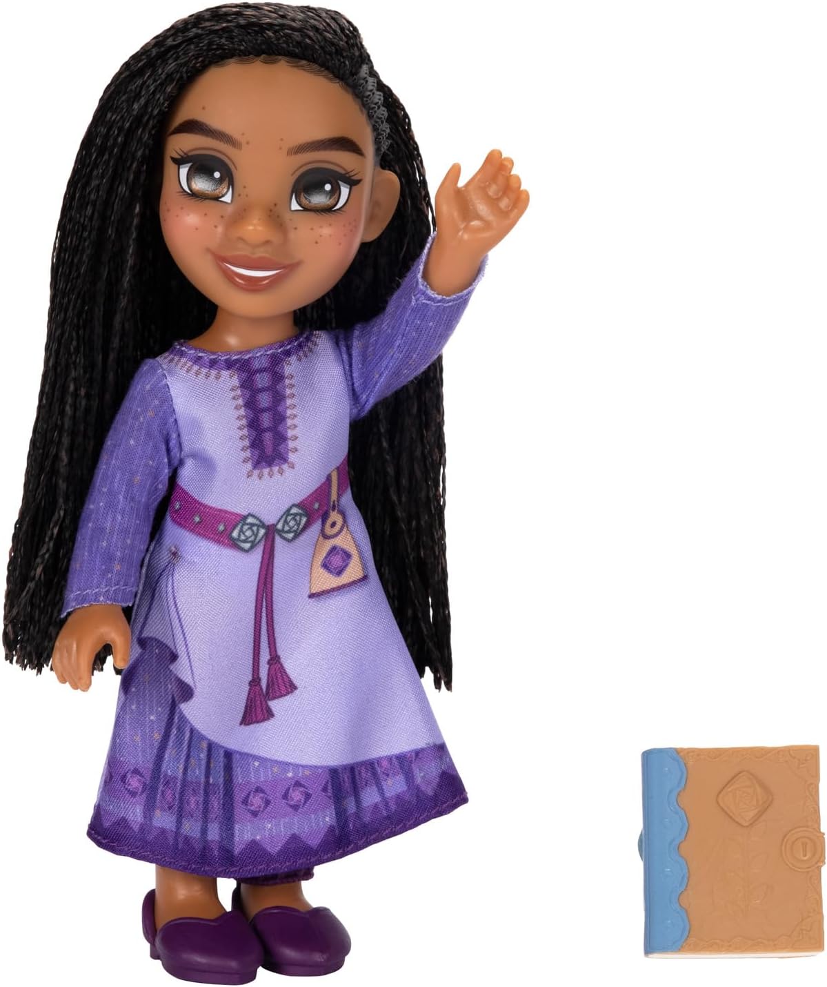 Disney’s Wish 6" / 15cm Asha Petite Articulated Fashion Doll Includes Iconic Outfit And Film Inspired Fashion and Book Accessories. Dahlia Petite Fashion Doll Also Available