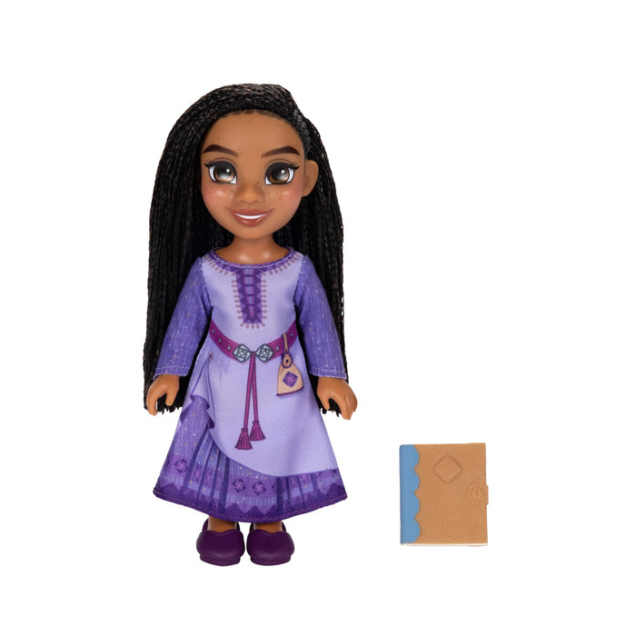Disney’s Wish 6" / 15cm Asha Petite Articulated Fashion Doll Includes Iconic Outfit And Film Inspired Fashion and Book Accessories. Dahlia Petite Fashion Doll Also Available