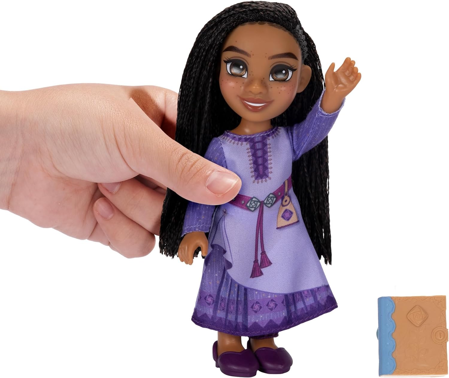 Disney’s Wish 6" / 15cm Asha Petite Articulated Fashion Doll Includes Iconic Outfit And Film Inspired Fashion and Book Accessories. Dahlia Petite Fashion Doll Also Available
