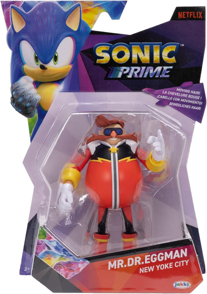 Sonic Prime – Action figure articolata e alta 13 cm di Mr. Eggman, con oltre 12 punti di articolazione ed estremamente dettagliata. Direttamente dalla serie Netflix! Per bambini e collezionisti