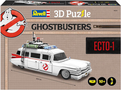 Revell 3D Puzzle 00222 Ghostbusters Ecto-1, 120 Pieces, Highly Detailed, 33 cm in length, Fun & Easy To Build