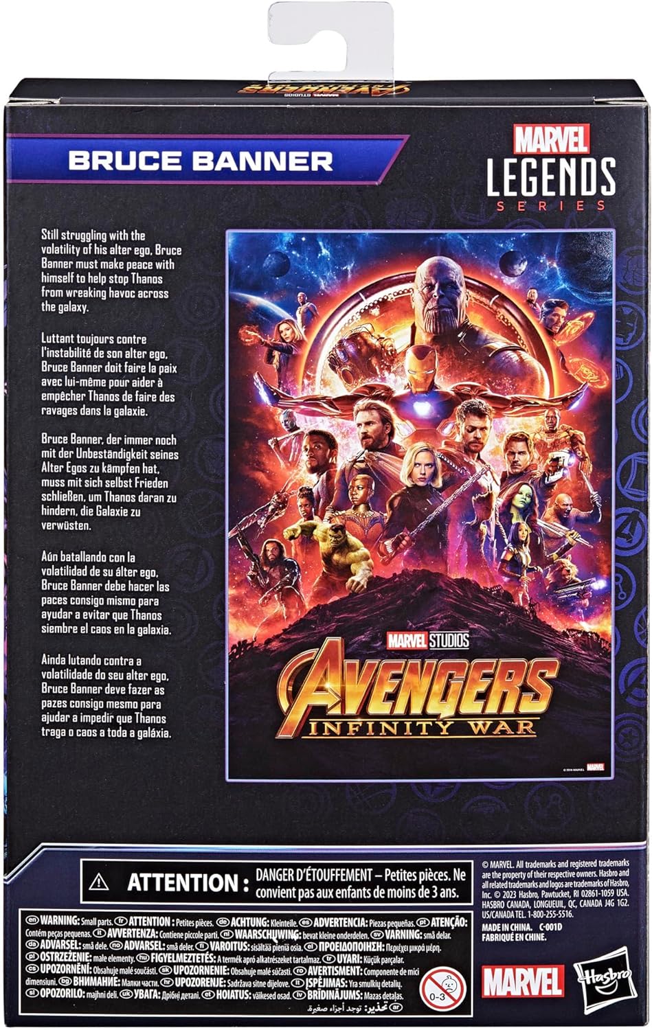 Hasbro Marvel Legends Series, Bruce Banner, Action Figure Marvel Legends inspiradas en la película Avengers: Infinity War, 15 cm