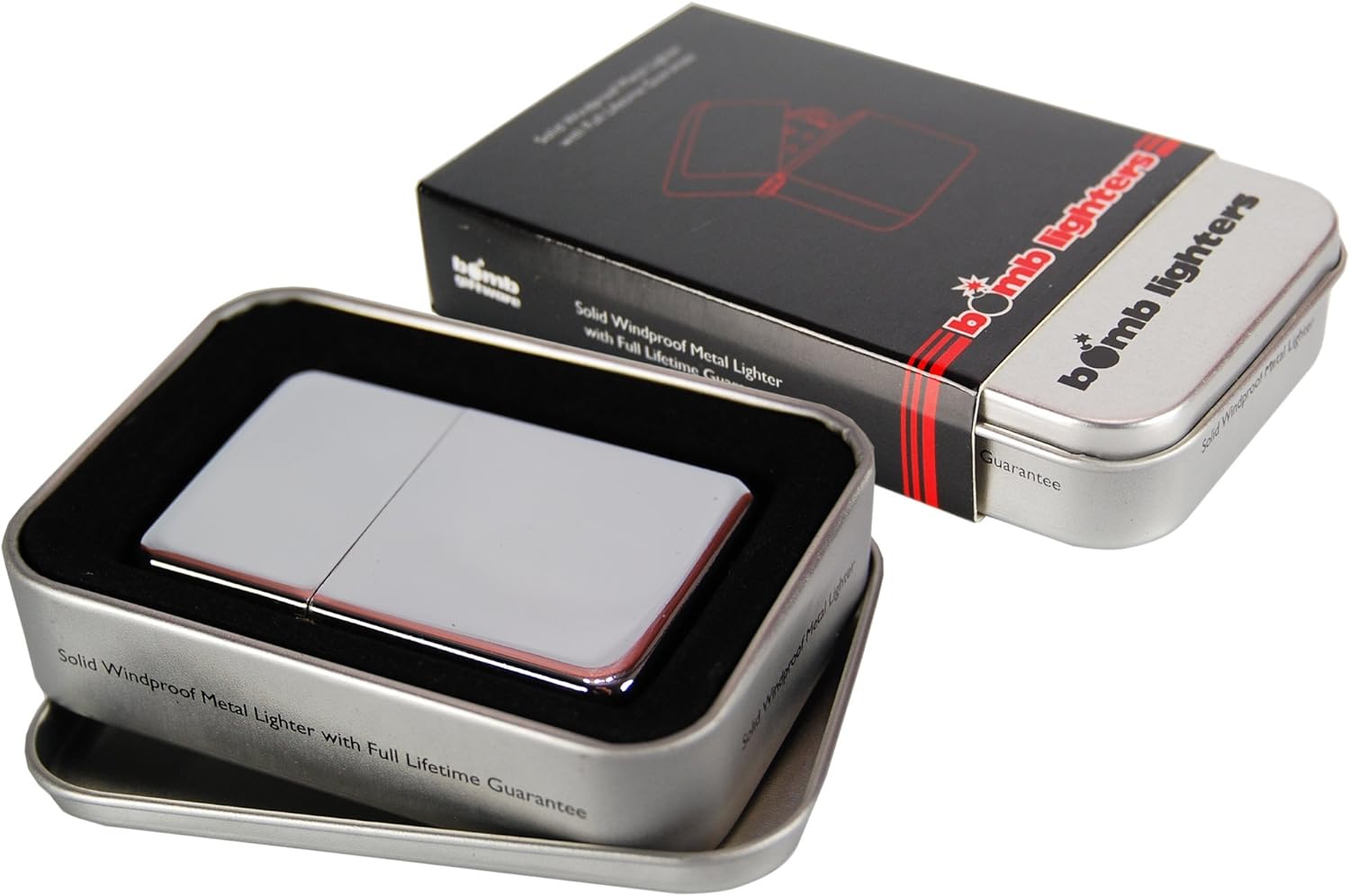 LIGHTER - Highly Polished Chrome 'TIN BOX' : P.Derive