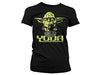 STAR WARS - T-Shirt GIRL Cool Yoda - Black (S)