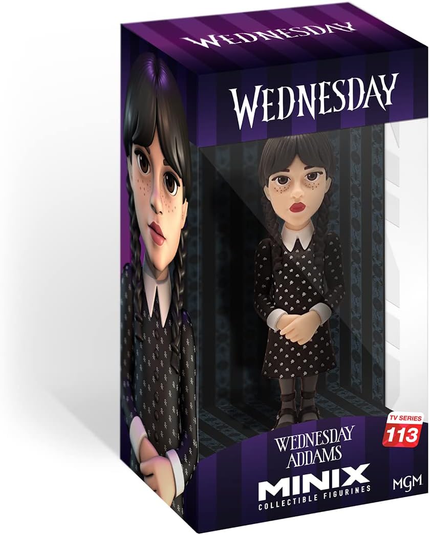 Bandai Minix Wednesday Addams Model, Collectable Wednesday Figure From The Wednesday TV Series, Bandai Minix Wednesday Toys Range, Collect Your Favourite Wednesday Figures From The Series