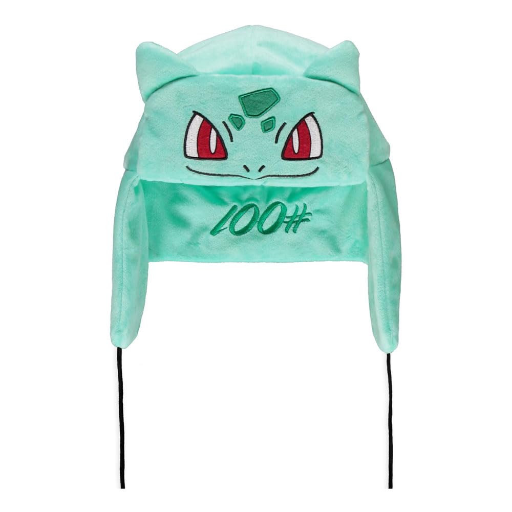Difuzed Pokemon Bulbasaur 100# Novelty Trapper Hat, Green (NH323512POK-56