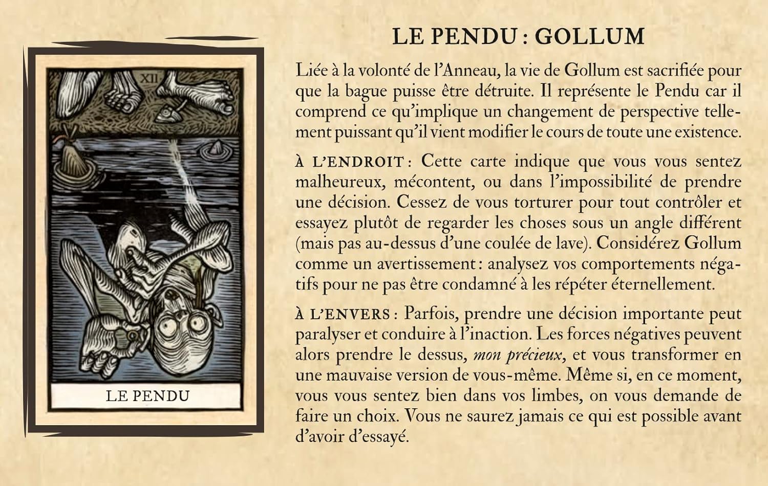 Le Seigneur des Anneaux, le jeu de tarot