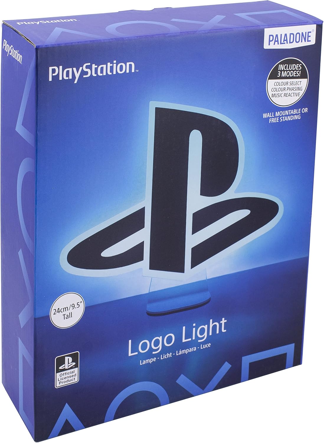 Paladone Playstation Light - Desktop Game Room Lighting - Includes 3 Light Modes - Powered by USB or AAA Batteries