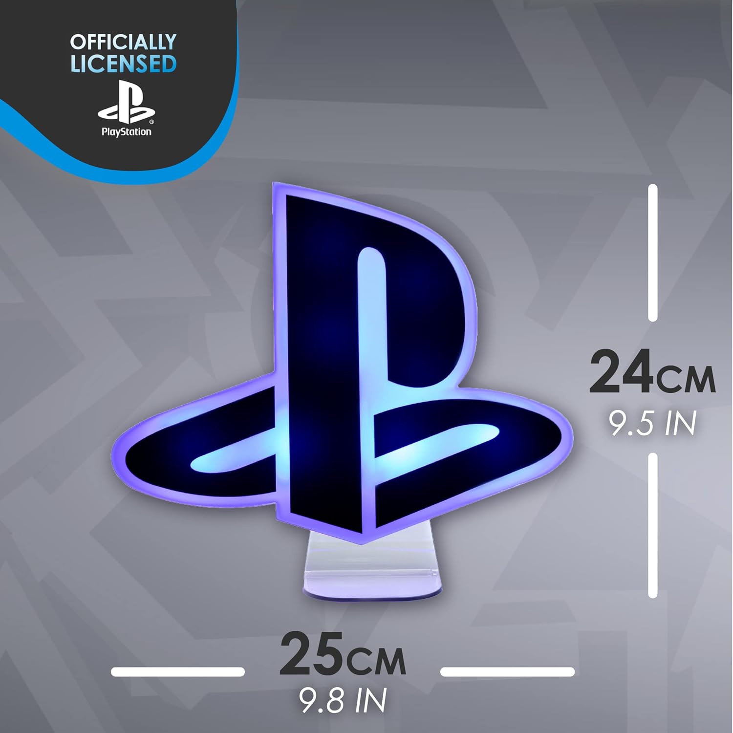 Paladone Playstation Light - Desktop Game Room Lighting - Includes 3 Light Modes - Powered by USB or AAA Batteries