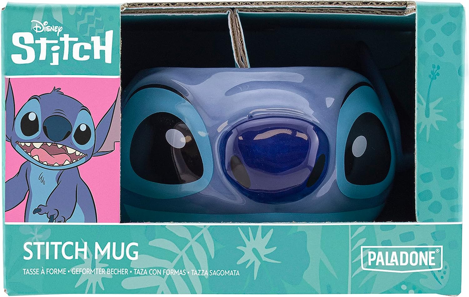 Stitch Tassenform - Offiziell lizenziertes Disney-Merchandise, handbemalte Lilo & Stitch Keramiktasse, 450 ml (15 oz