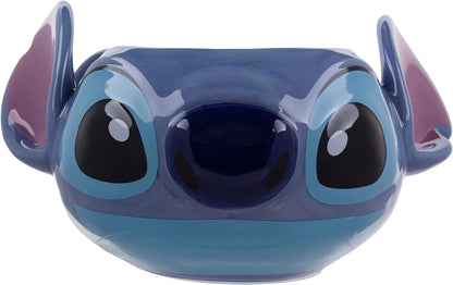 Stitch Tassenform - Offiziell lizenziertes Disney-Merchandise, handbemalte Lilo & Stitch Keramiktasse, 450 ml (15 oz