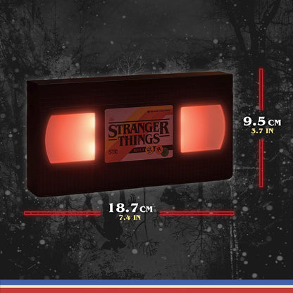 Paladone Stranger Things VHS Logo Light, Officially Licensed Merchandise, Black (TRAN9948ST