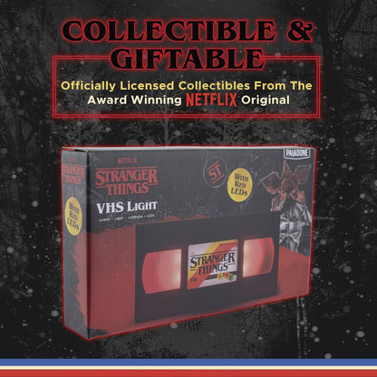 Paladone Stranger Things VHS Logo Light, Officially Licensed Merchandise, Black (TRAN9948ST
