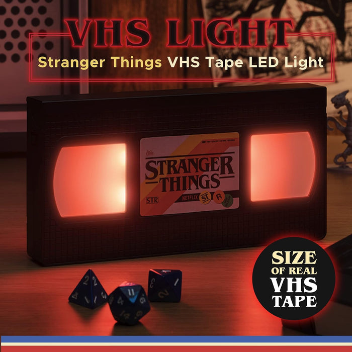 Paladone Stranger Things VHS Logo Light, Officially Licensed Merchandise, Black (TRAN9948ST