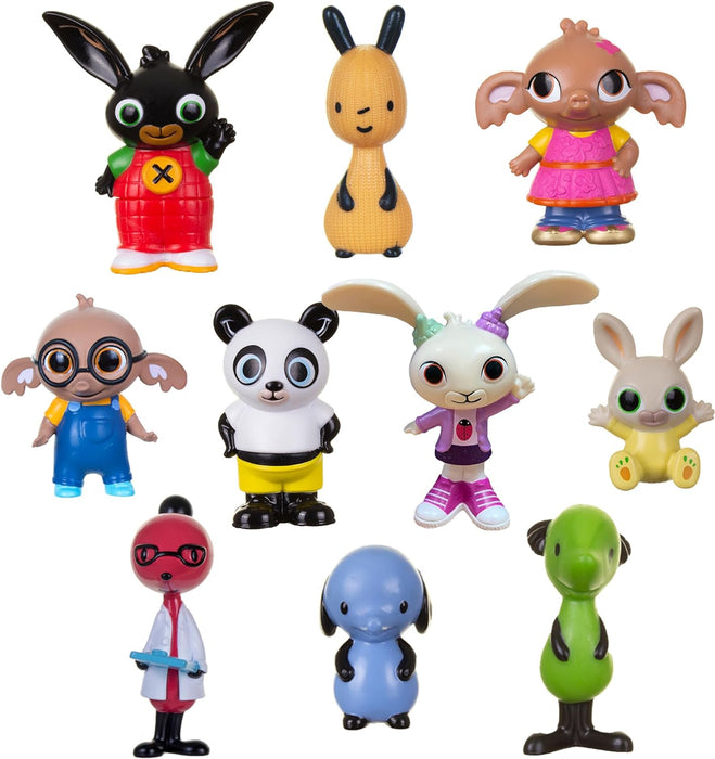 Bing - 10 figure set and all his friends in one pack - With these figures you can recreate all scenes from the popular children's series Toys