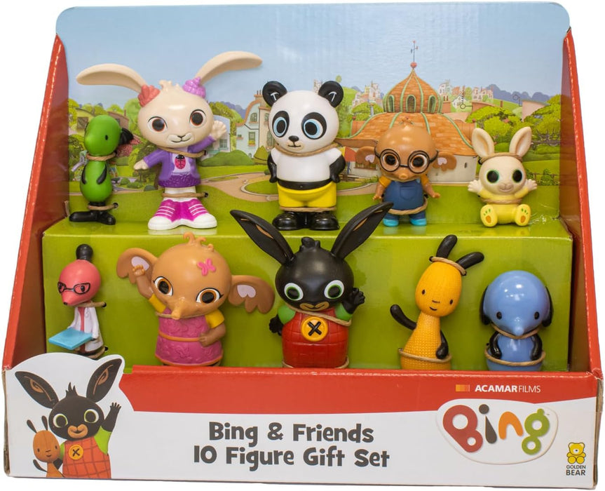 Bing - 10 figure set and all his friends in one pack - With these figures you can recreate all scenes from the popular children's series Toys