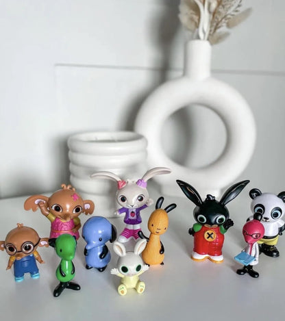 Bing - 10 figure set and all his friends in one pack - With these figures you can recreate all scenes from the popular children's series Toys