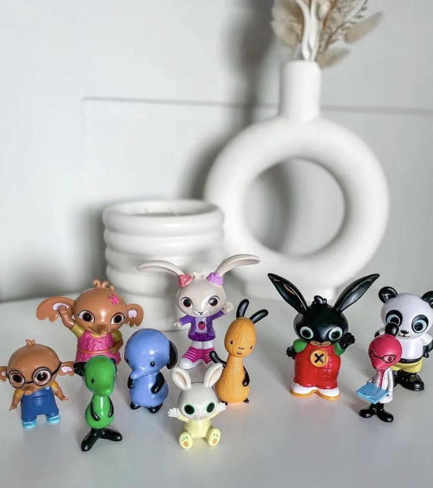 Bing - 10 figure set and all his friends in one pack - With these figures you can recreate all scenes from the popular children's series Toys