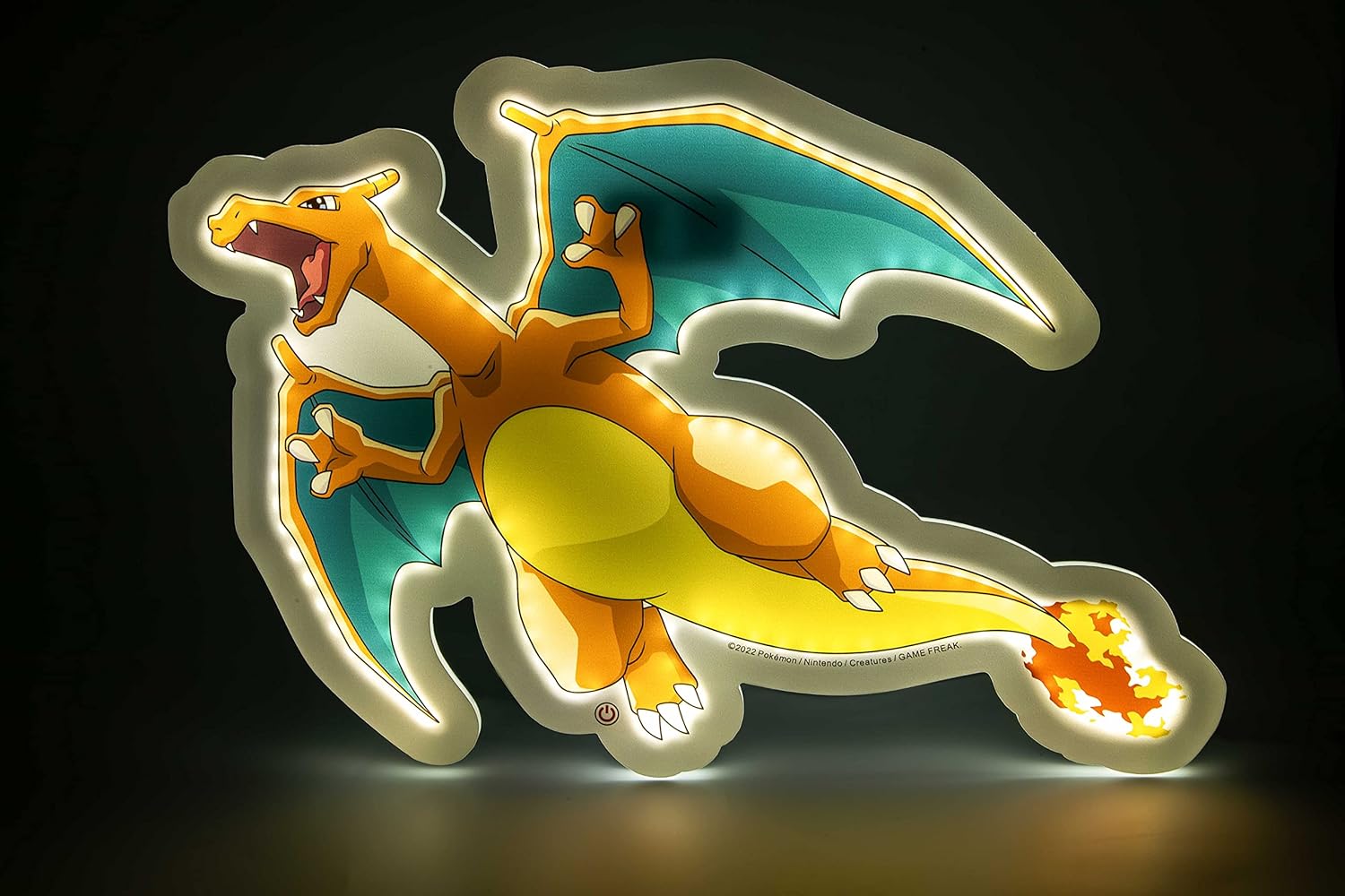 Pokemon LED Wandleuchte Glurak 30 cm