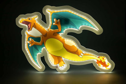 Pokemon LED Wandleuchte Glurak 30 cm