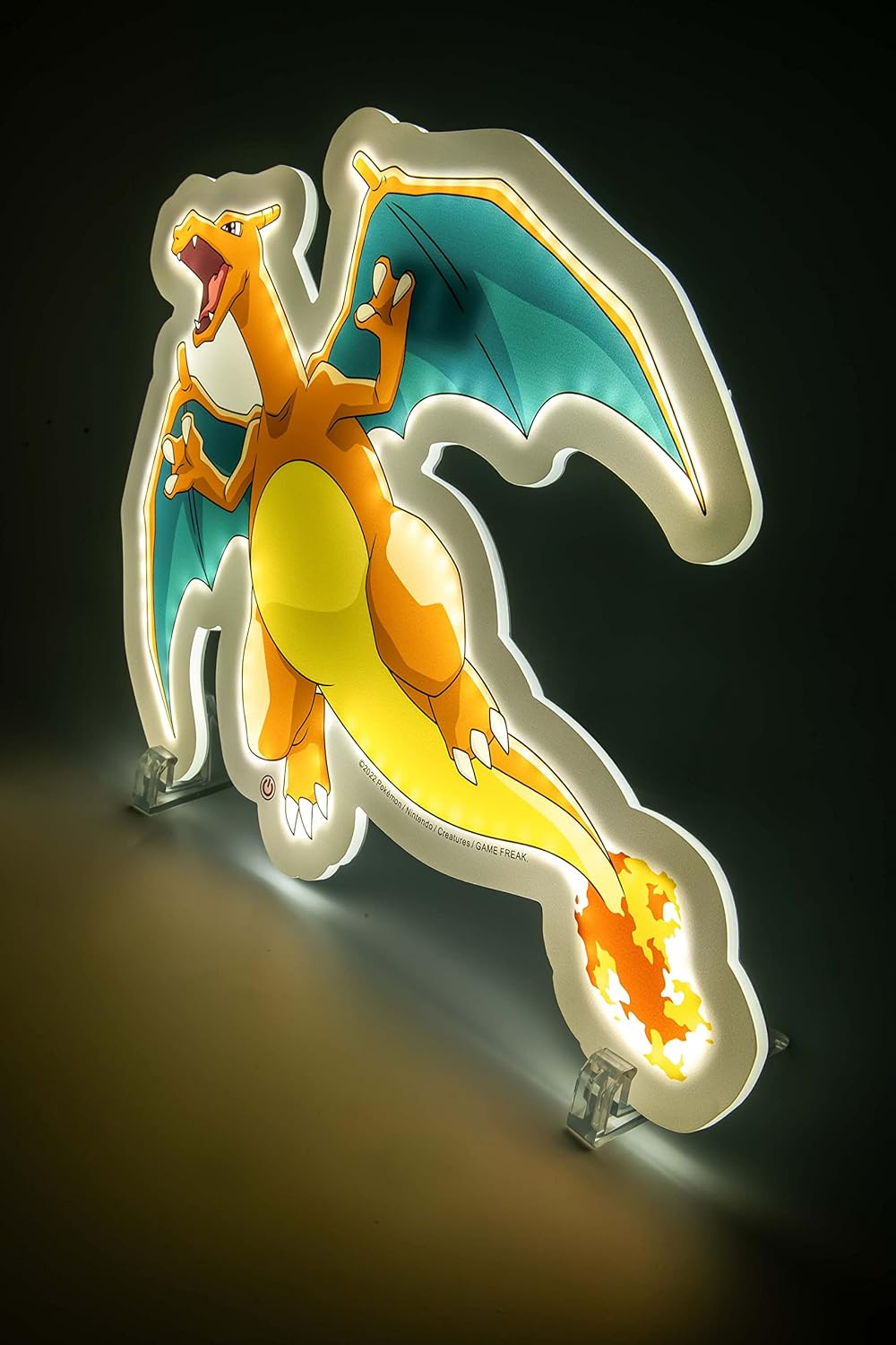 Pokemon LED Wandleuchte Glurak 30 cm