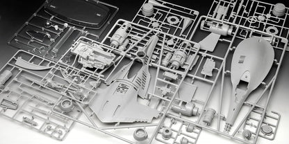 Revell 06787 Star Wars: The Mandalorian N1 Starfighter (Din Djarin) 1:24 Scale Unbuilt/Unpainted Plastic Model Kit with Seated 'Mando' Figure