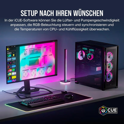 Corsair iCUE LINK QX120 RGB 120mm Magnetic Dome RGB Fans - Dreifach-Lüfter-Starter-Kit mit iCUE LINK System-Hub - Weiß, kompatible mit Desktop Nur Fans Dreifach (120mm) Weiß