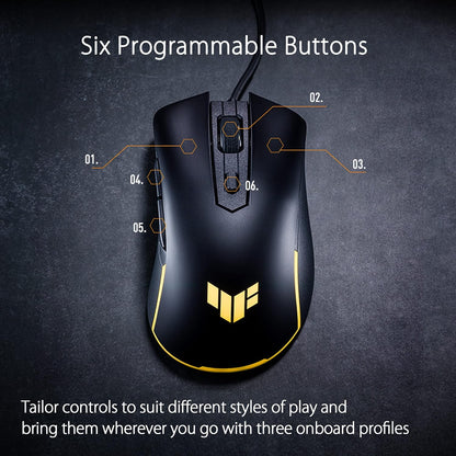 ASUS TUF Gaming M3 Gen II souris Droitier USB Type-C Optique 8000 DPI